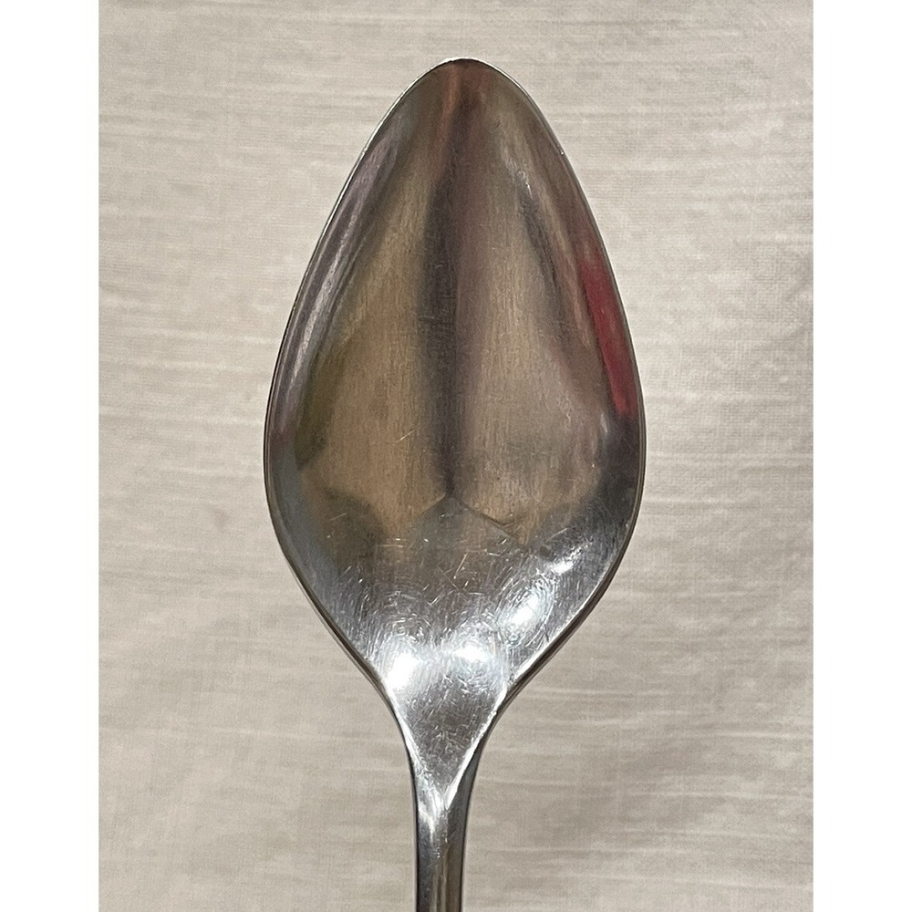 4 pcs Lyon Stainless Cortez Aztec Brutalist Mid Century Flatware Serving Spoons - Picture 9 of 9